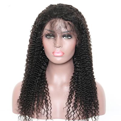 China Wholesale HD Virgin Kinky Curly Hair Lace Front Human Hair Wig Kinky Curly Wig Women Swiss Curly Lace Frontal Full Wig for sale