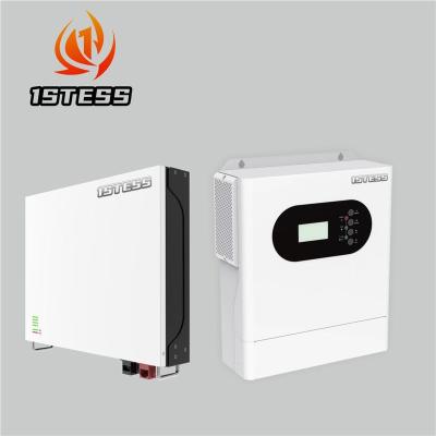 China Off Grid Home Generator Energy System Home Appliances Battery Solar Powered System Off Grid Inverter 5.12kWh LFP Lithium-ion LiFePO4 Hybrid Battery for sale