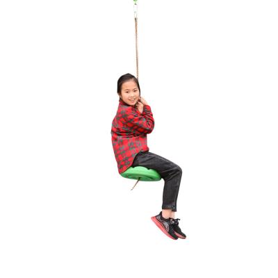 China Outdoor Round Shape Safe Swing Flower Swing With Single Seat for sale