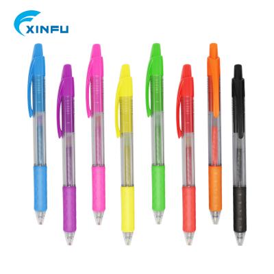 China 800m Range Highlighter Bar Gel Ink Ball Pen Logo Plastic Custom Advertising Pen for sale