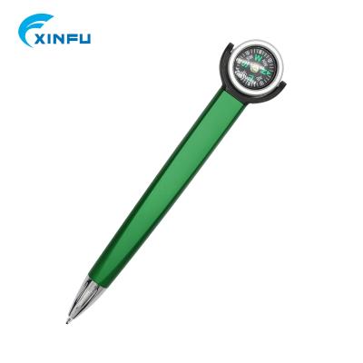 China Promotional Pen Compass Promotional Custom Logo Projector Plastic Ball Pen for sale