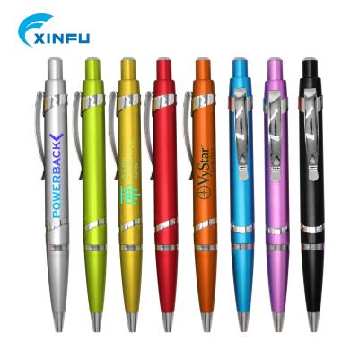 China Classic High Quality Press Type Colored Ballpoint Pen Sublimation Pen With Custom Logo for sale