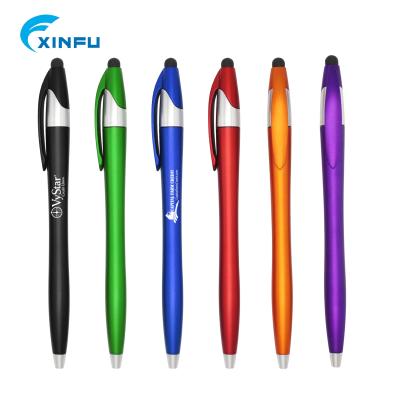 China Eco Friendly Promotional Plastic Stylus Touch Pen With Custom Advertising Printing Logo for sale