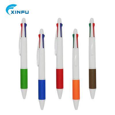 China Promotional student popular stationery plastic ball pen multicolor plastic pen ballpen for sale