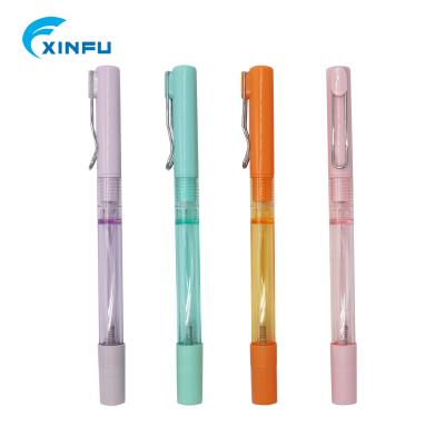 China New design plastic ballpoint pen spray pen hand sanitizer perfume, sanitizer bottle pen with custom logo for sale