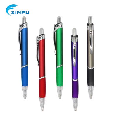 China Fluently Writing Fashion Colored Plastic Pen With Logo Led Light Customized Printed Promotional Plastic Ball Pen for sale