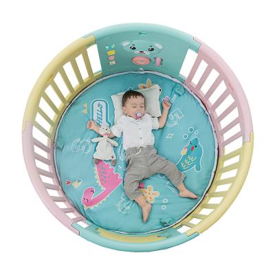 China Round Anti-collision Yard Small Indoor High-grade Plastic Fence Baby Playpen Round Baby Playpen for sale