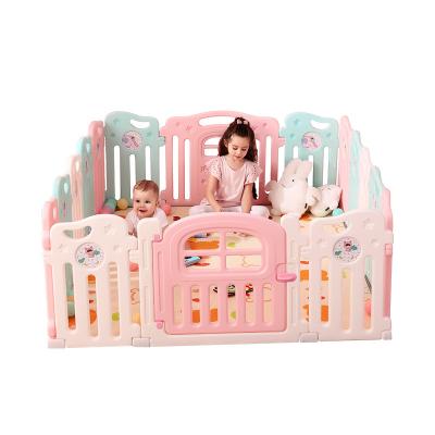 China Hot Selling Anti-collision Durable Plastic Baby Playground KIS Playpen Fence For Children for sale