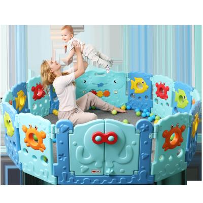 China Best Selling HDPE Baby Playpen Indoor Plastic Playpen For Kids for sale