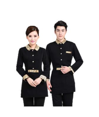 China Formal Suit Uniform Cotton / Unisex Hotel Uniform Polyester Workwear for sale