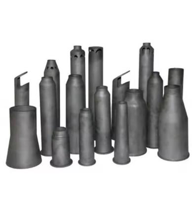 China High Quality Refractory Recrystallized Resic Sisic Sic Silicon Carbide Ceramic Burner Tube Nozzle for sale