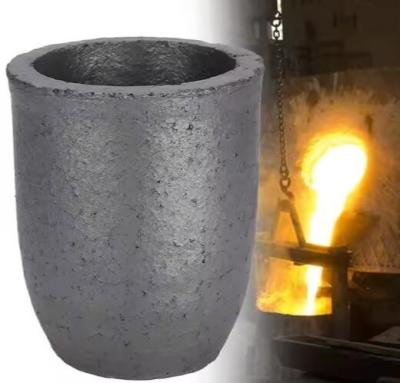 China Induction Melting Furnace Sic Saggar Silicon Carbide Graphite Crucible For Melting Copper Aluminum Gold for sale