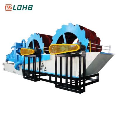 China Examine River Sand Wheel Cleaner Double Wheel Sand Washing Machine for sale