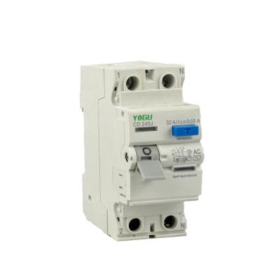 China CD CDA225U CE240J 2P and 4P 10mA 30mA 100mA 300mA RCCBs Selective Residual Current Devices Circuit Breakers CD CE CF for sale