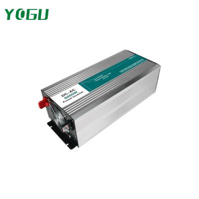 China Aluminum Alloy 6000W DC 12V 24V 36V 48V to AC 110V 220V 240V Pure Sine Wave Off Grid Solar Power Inverter for sale