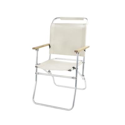 China TOPWIND Aluminum Wood Folding Portable Chair Big Light Modern Luxury Outdoor Camping Comfortable Easy-carry Beach Chair for sale