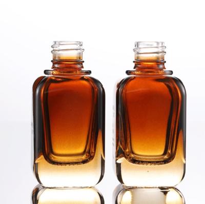 China Personal care 10ml l thick square glass essential oil dropper bottle 20ml 30ml 50ml 100ml for sale