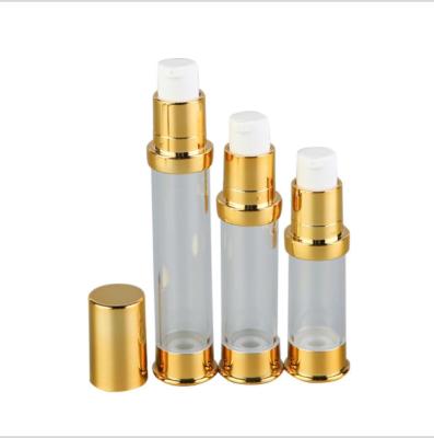 China New Design 30ml 50ml Cosmetic Packaging Airless Pump AS Plastic Vacuum Bottles For Serum / Lotion for sale