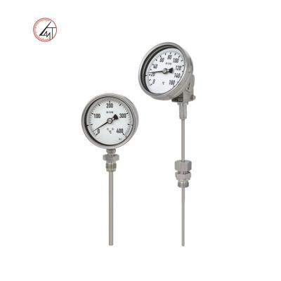 China Industral 316 / 304 Stainless Steel Connection Bimetal Thermometer For Industrial for sale