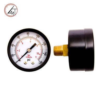 China Industries Factory Wholesale Black Steel Case with Brass Fitting Vacuum Pressure Gauge for sale