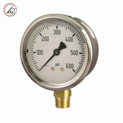 China Full ss304 Shakeproof type SS304 case oil filled with axial and  radial installation Pressure Gauge for sale