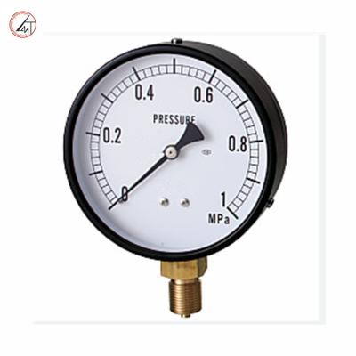 China Steel 0-40Bar 60mm black steel shell brass connection dry manometer pressure gauge for sale