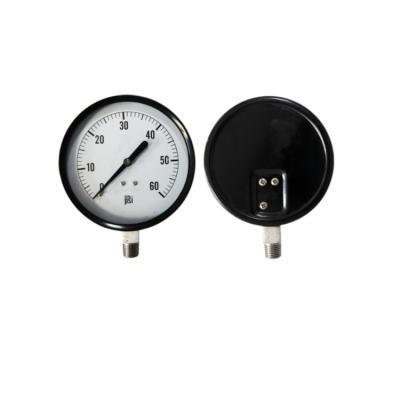 China Steel Good Quality Manometer Black Painted Steel Ammonia Pressure Gauge for sale