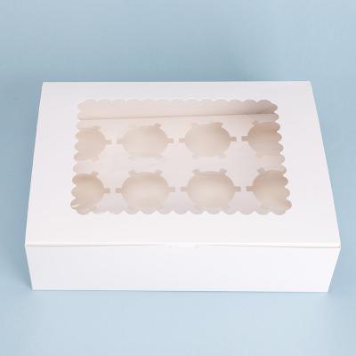 China Custom Cheapest Recycled Materials Cake Box Packaging Paper Takeout Cake Box for sale