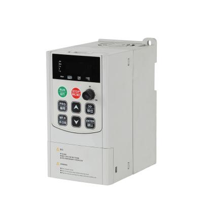 China Plastic Shell 220V TO 380V 0.75kw/1.5kw/2.2kw 1P input 3P output heavy duty vector VFD VFD Variable Frequency Drive Motor Speed Controller for sale