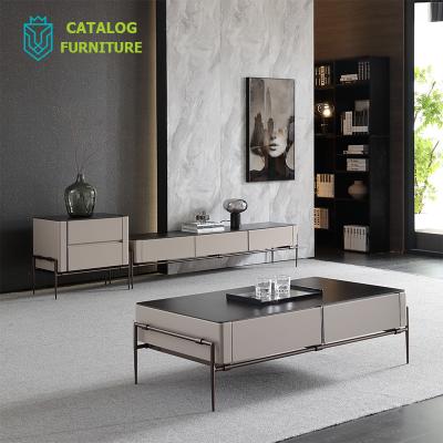 China Fashion Modern Design Wood Panel Side Cabinet With Carbon Metal Leg For Flat Furniture for sale