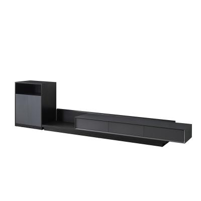 China Modern Design E1 MDF Wooden Panel TV Stands Unit TV Cabinet 2020 New Design TV Rack for sale