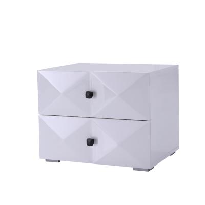 China Durable Nightstand Sets With 2 Drawers Wooden Furniture European Luxury Modern Bedside Nightstand for sale