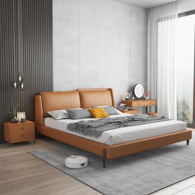 China Sofa Southeast Asian sofa bed fabric bedroom designer villa furniture large leather bed creative back bed for sale