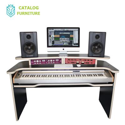 China Customized solid wood audio desk professional disco audio desk studio workstation recording studio audio desk for sale