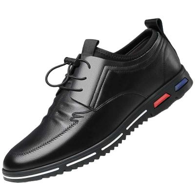 China Trend Light Weight Soft-soled Business Casual Men's Waterproof Breathable Outdoor Driving Leather Wedding Shoes for sale