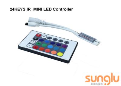 China IR 24 Keys LED Lighting Accessories Infrared Mini RGB LED Controller ROHS Certified for sale