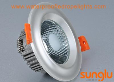 China 7W Plated COB LED Surface Mount Downlight Pearl Silver Color With Convex for sale