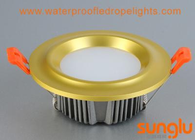 China Golden Aluminium COB LED Downlight 20 Watts Convex Shape For Cabinet Lighting for sale