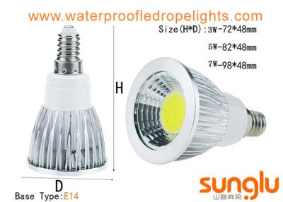 China Projetores E14 E27 DC12V do diodo emissor de luz de Energy Star 3W Dimmable com corpo de alumínio à venda