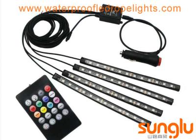 China Multicolor Music Car Interior Light / 5050 RGB LED Underdash Lighting Kit for sale