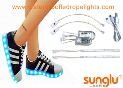 China 3528 RGB LED Shoe Light For Sole Footwear Decoration , LED Flashing Shoes for sale