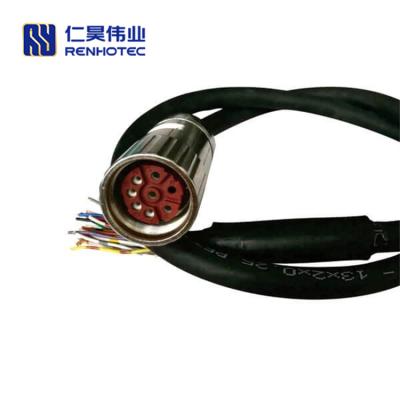 China Automation/transportation/power generation/circular shipbuilding/medicine 8pin M23 female connectors cable for sale