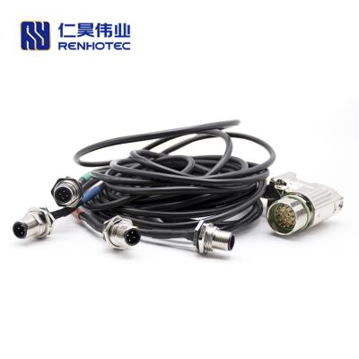 China Automation/transportation/power generation/male circular 4pole cable shipbuilding/medicine M23 4pin 4 connector for sale