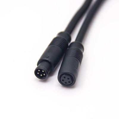 China automotive/automation/industry/LED etc straight black pvc B coding male to female push-pull connector M8 5 Pin Can Bus Cable 1M for sale