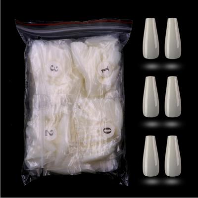 China Perfect Size Fitting& Comfortable To Wear Clear 500PCS Nails For Women Press On Nails Coffin Nail Tips for sale