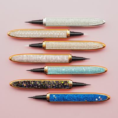 China Waterproof Self Adhesive Liquid Magic Eyeliner Pen Glueless False Eyelashes Waterproof Bling Diamond Eyeliner for sale