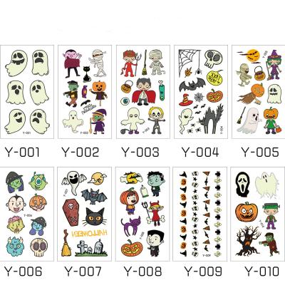 China Kids Temporary Luminous Cute Temporary Tattoo Sticker For Halloween for sale