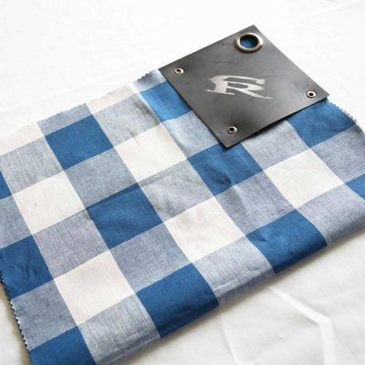 China Breathable Wholesale Yarn Dyed Checked Woven Fabric For Garments Textiles Plain Linen Rayon Fabric For Clothing for sale