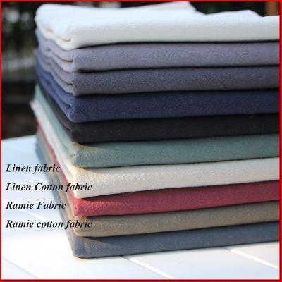 China Organic pure linen fabric for bedding home textile for sale