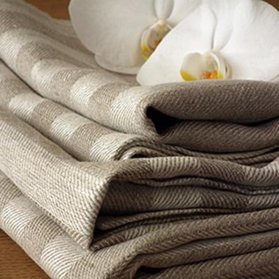 China 100% Pure Viable Linen Fabric Natural Color for sale